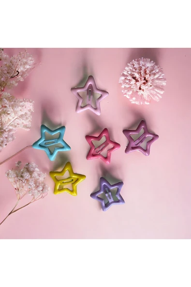 Batu yıldız çıtçıt toka seti 6lı