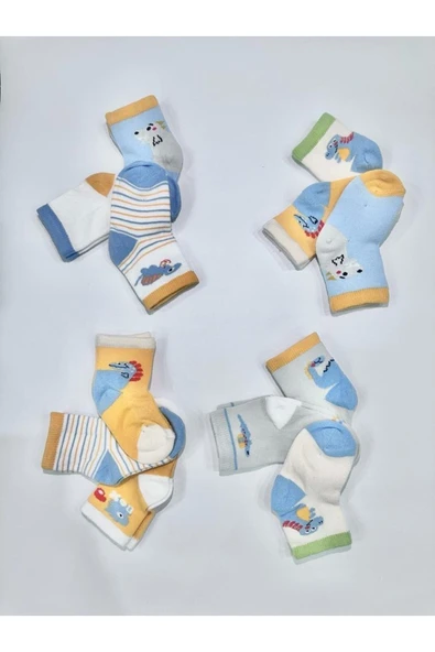 BATU GİYİM 12’li Soket Bebek Ve Çocuk Çorap Seti
