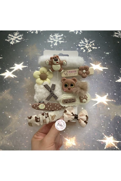 BATU GİYİM Kiz bebek ve çocuk toka seti - 5