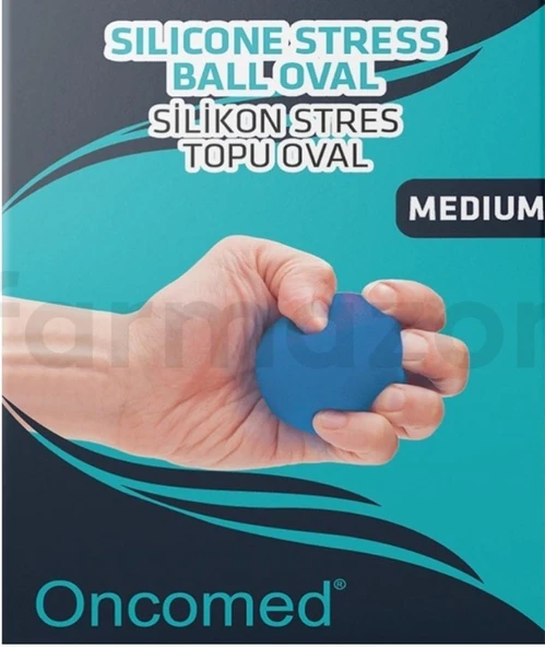 Oncomed El Egzersiz Stres Topu Silikon Mavi ürün görseli 1