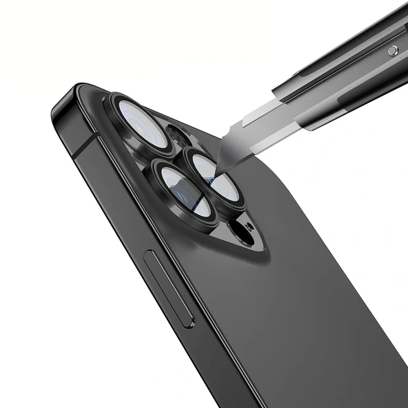 iPhone 15 Pro Max Mikro Kamera Lens Koruyucu - Resim 2