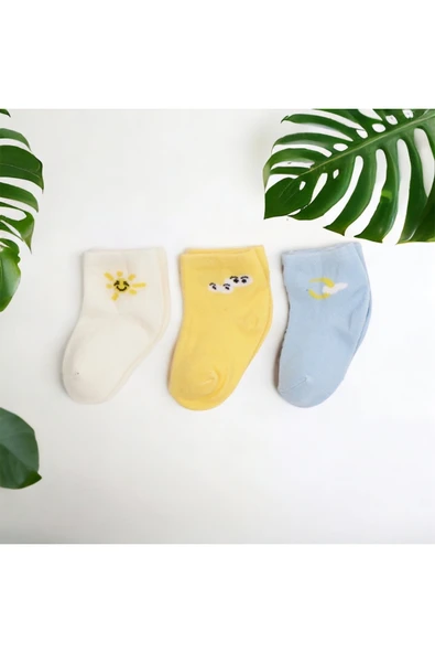BATU GİYİM Yenidoğan Unisex Bebek Çorap Seti - 6