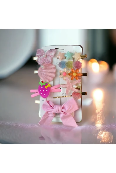 BATU GİYİM Kız Bebek Ve Kız Çocuk Toka Seti - 5