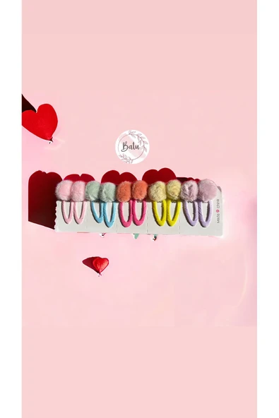 BATU GİYİM ÇITÇITLI PONPONLU TOKA SETİ