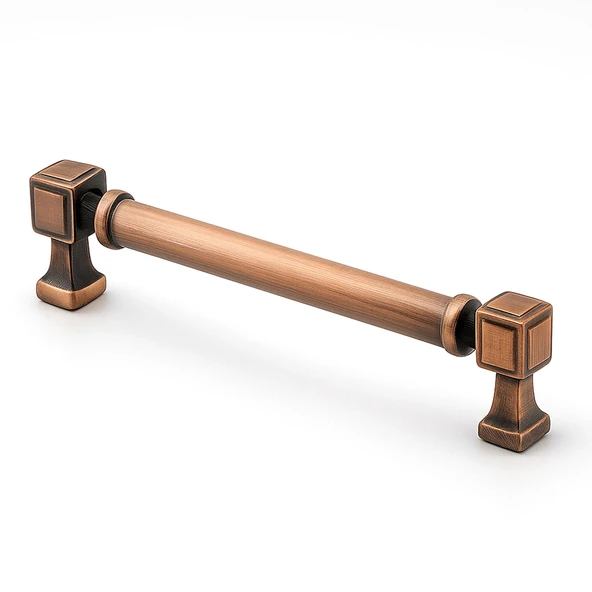 Talas 160 mm Düz Soft Antik Bakır Metal Kulp Mobilya Çekmece Dolap Kapak Kulpu Dayanıklı Kulpları ürün görseli