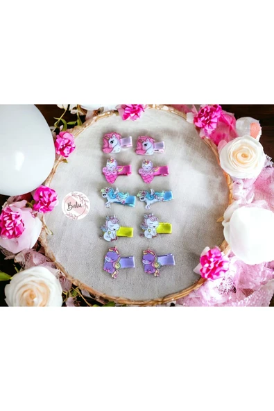 BATU GİYİM unicorn lastik toka seti