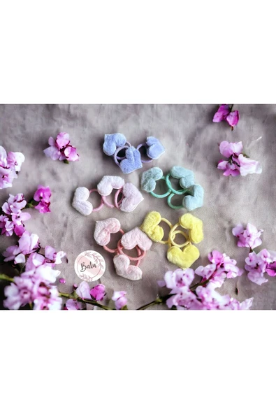 BATU GİYİM kalpli lastik toka seti - 2