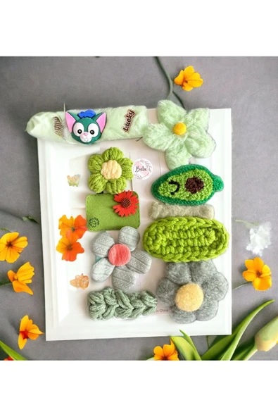 BATU GİYİM KIZ BEBEK VE KIZ ÇOCUK TOKA SETİ - 7