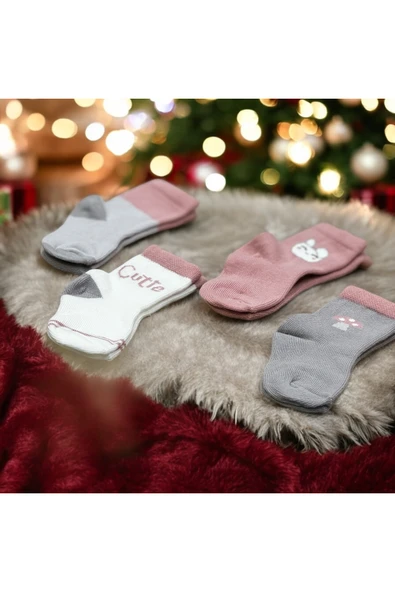 BATU GİYİM Kız bebek ve çocuk çorap seti - 2