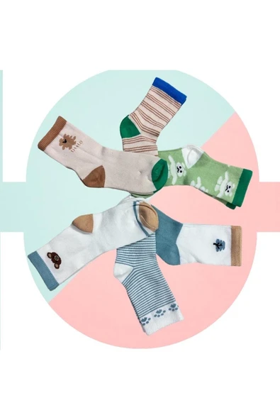 BATU GİYİM Çocuk Çorap 6lı