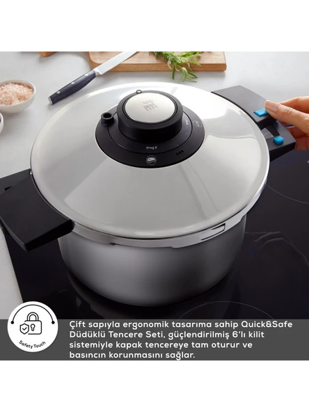 Karaca Quick And Safe Indüksiyon Tabanlı Düdüklü Tencere 7 Litre - 4