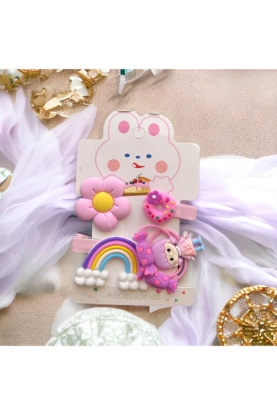 BATU GİYİM Kız Bebek Ve Kız Çocuk Toka Seti - 3