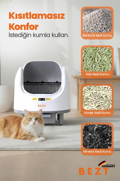 Bezt Pure Cat Otomatik Akıllı Kedi Tuvaleti - Resim 2