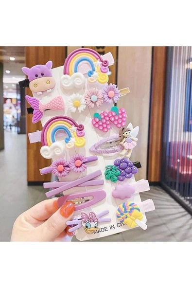 Batu kız bebek ve çocuk toka seti - 3