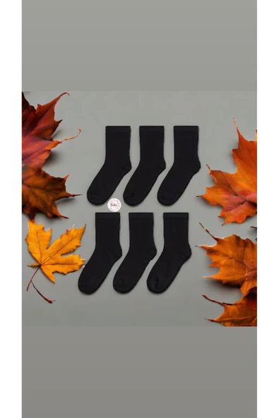 BATU GİYİM Siyah Çorap Seti - 3