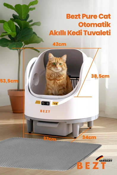 Bezt Pure Cat Otomatik Akıllı Kedi Tuvaleti ürün görseli 1