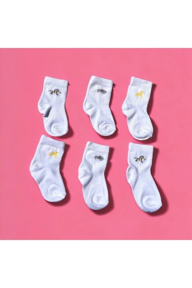 BATU GİYİM 6LI BEBEK ÇORAP SETİ - 4