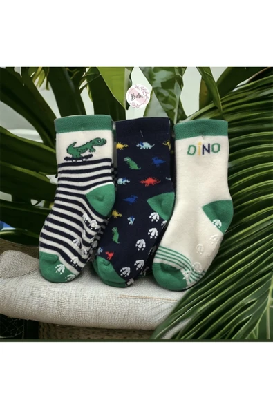 BATU GİYİM Bebek ve çocuk havlu kaydırmaz çorap seti - 2