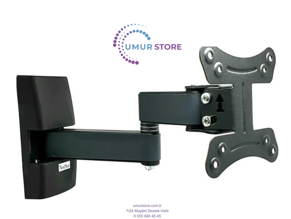 SNRELK 19'' Araç Karavan Tekne Yat Mutfak 14”- 28” Monitör Lcd Led TV Hareketli Askı Aparatı - Resim 2