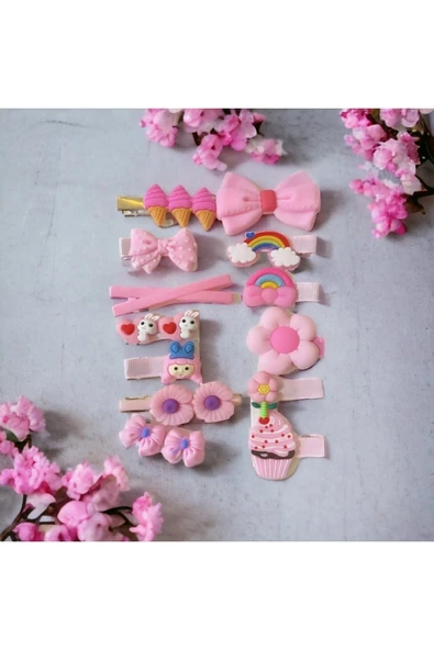 BATU GİYİM Kız Bebek Ve Çocuk Toka Seti - 3