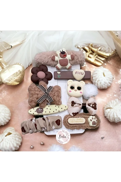 BATU GİYİM Kiz bebek ve çocuk toka seti - 2