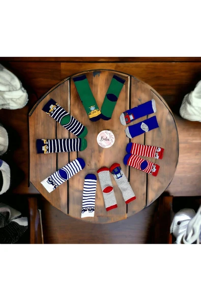 BATU GİYİM bebek ve çocuk havlu çorap seti