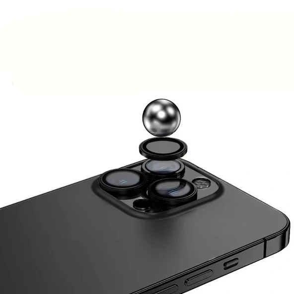 iPhone 15 Pro Max Mikro Kamera Lens Koruyucu - Resim 6