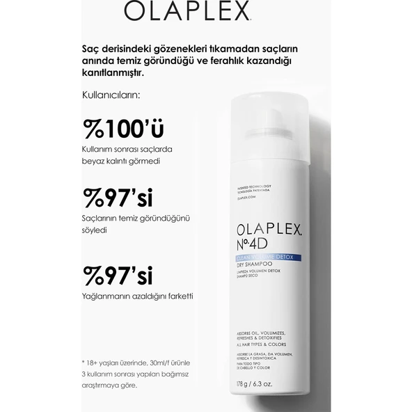 No. 4D CLEAN VOLUME DETOX DRY SHAMPOO - Hacim Veren Detoks Etkili Kuru Şampuan - Resim 2
