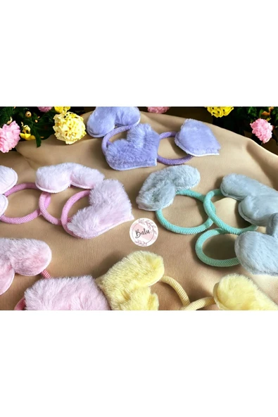 BATU GİYİM kalpli lastik toka seti - 4