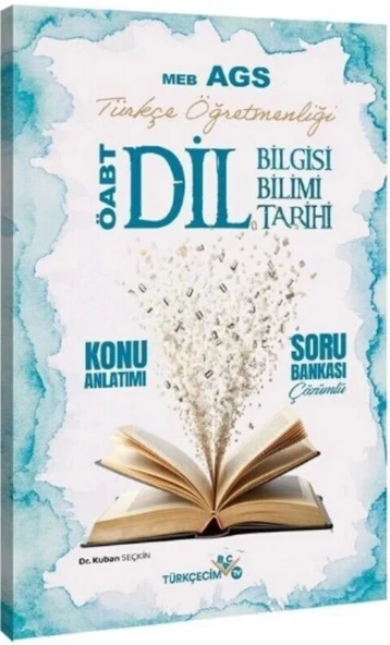 MEB AGS ÖABT Türkçe Öğretmenliği Dil Bilgisi Dil Bilimi Dil Tarihi Konu Anlatımlı Soru Bankası Çözümlü Türkçecim TV ürün görseli