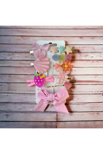 BATU GİYİM Kız Bebek Ve Kız Çocuk Toka Seti - 3