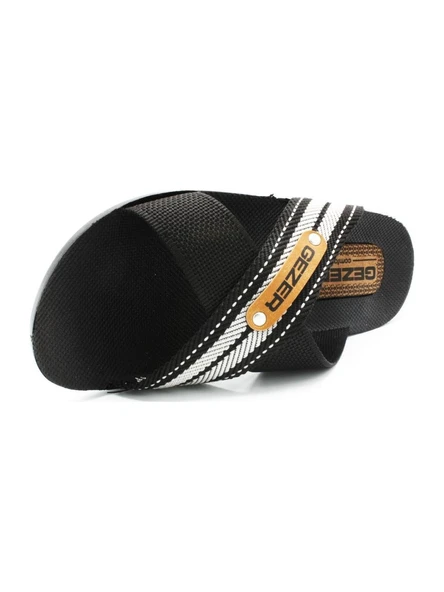 Gezer 10489 Erkek Terlik Yazlık Terlik Çapraz Ev Terliği - Resim 2