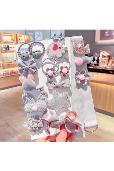 Batu kız bebek ve çocuk kutulu hediyelik toka seti - 4