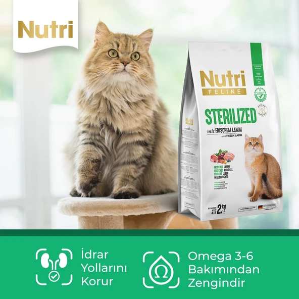 10 kg Sterilised Kuzu Etli Kuru Kedi Maması - 4