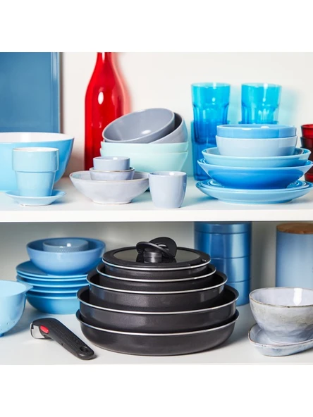 Tefal L15392 Ingenio Titanyum 1X SimpleCook Büyük Tava ve Tencere Seti 12 Parça - 2100125537 - 3