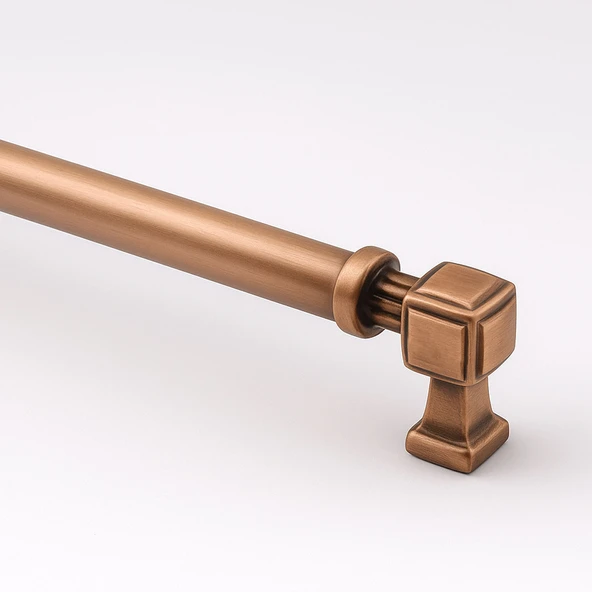 Talas 160 mm Düz Soft Antik Bakır Metal Kulp Mobilya Çekmece Dolap Kapak Kulpu Dayanıklı Kulpları - Resim 4