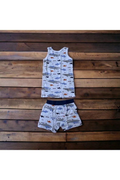 BATU GİYİM ERKEK ATLET boxer TAKIM iç çamaşırı takımı - 2