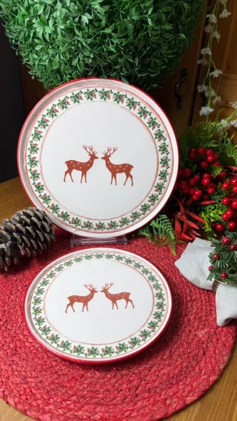 YILBAŞI SERVİS TABAĞI KOKİNA 27 CM STACKABLE  6 ADET ürün görseli