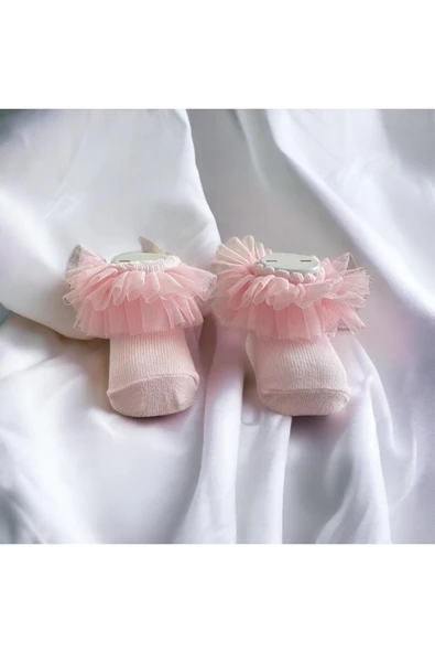 BATU GİYİM Fırfırlı Tütü Detay Bebek Çorabı - 5