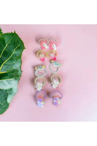 BATU GİYİM Unicorn lastik toka seti
