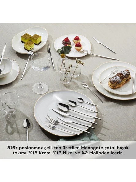 Karaca Moongate 316+ 84 Parça 12 Kişilik Premium Çatal Kaşık Bıçak Seti Kutulu - 5