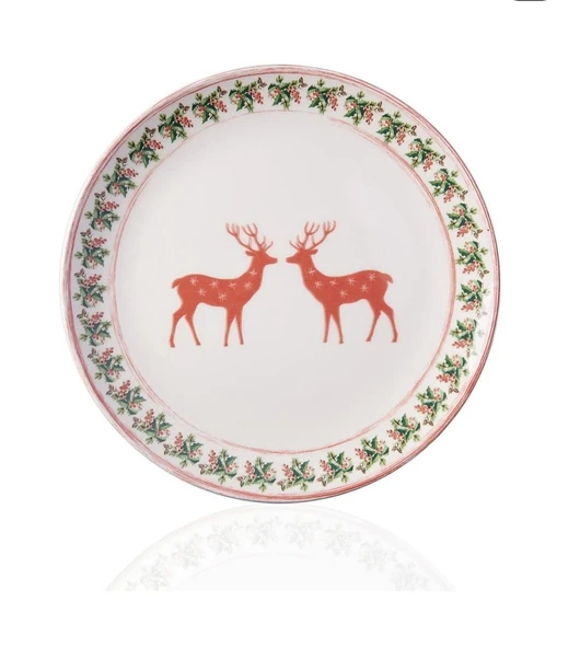 YILBAŞI SERVİS TABAĞI KOKİNA 27 CM STACKABLE  6 ADET - Resim 2