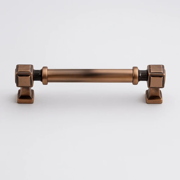 Talas 160 mm Düz Soft Antik Bakır Metal Kulp Mobilya Çekmece Dolap Kapak Kulpu Dayanıklı Kulpları - Resim 7