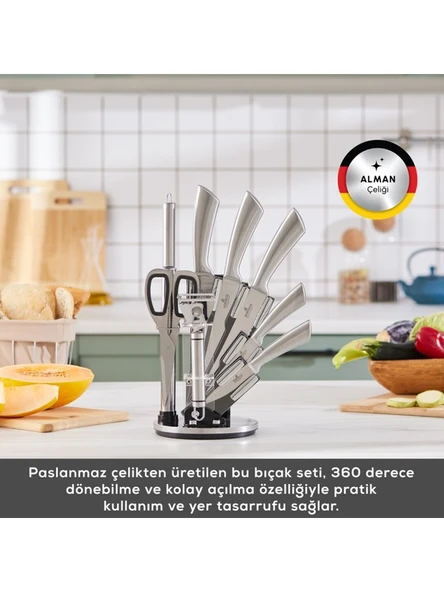 Karaca Meister Bremen Alman Çeliği 9 Parça Bıçak Seti - 2