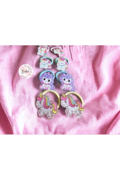 BATU GİYİM unicorn lastik toka seti - 3