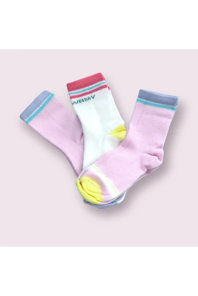 BATU GİYİM 6’lı Kız Çocuk Soket Çorap - 4