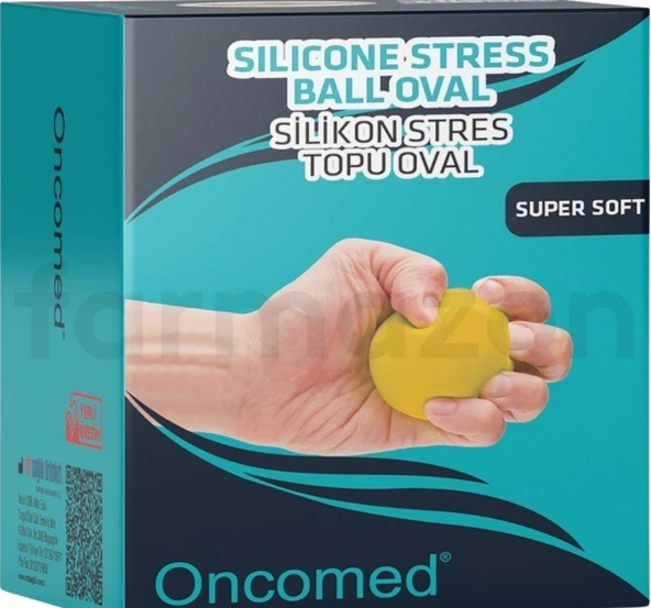 Oncomed El Egzersiz Stres Topu Sarı ürün görseli 1