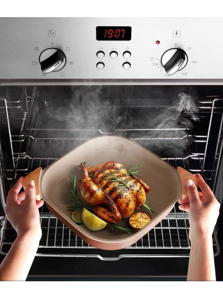 Neoflam Fika Comfort Terracota Tencere, Tava ve Fırın Kabı Seti - 4