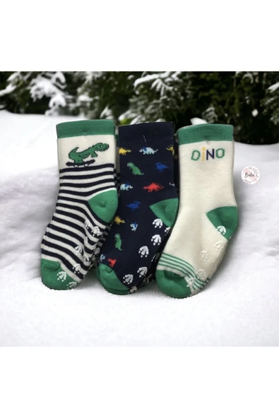 BATU GİYİM Bebek ve çocuk havlu kaydırmaz çorap seti