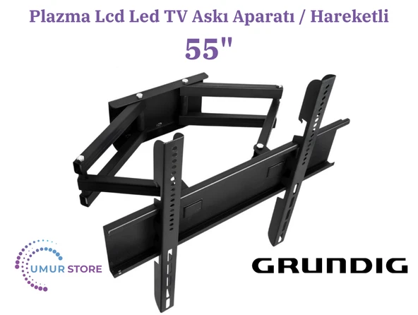 Grundig 55Ghu8500A 4k Ultra Hd 55" Uydu Alıcılı Google Smart 138/139/140 Ekran Lcd Led TV Hareketli Duvar Askı Aparatı ürün görseli